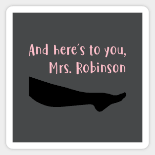 Mrs Robinson, pìnk Sticker